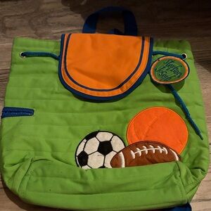 NWT Stephen Joseph sports theme kids backpack c2